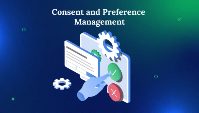 a hand giving consent by ticking yes to consent and preference management