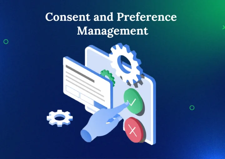 a hand giving consent by ticking yes to consent and preference management