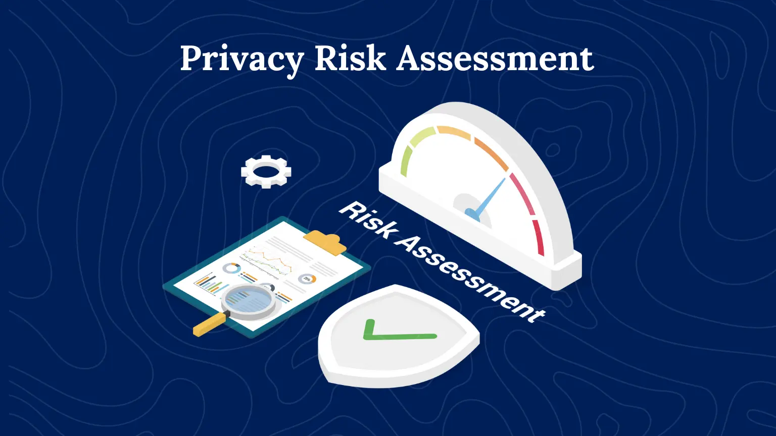 a barometer that is showing privacy risk assessment indicator in red