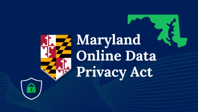 Maryland Online Data Privacy Act with Maryland Flag